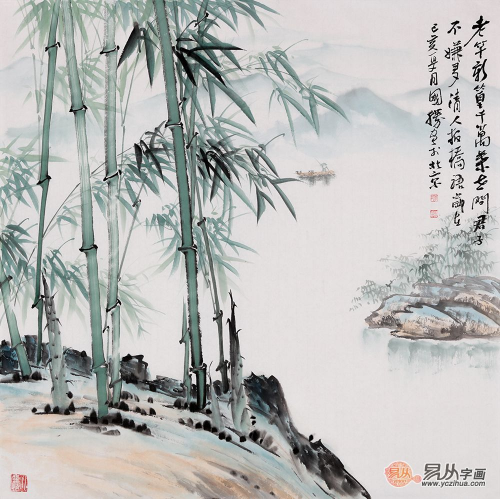 竹子山水画的挂法 | 家里什么位置适合挂竹子山水画