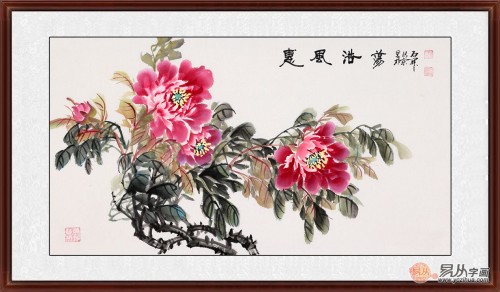 经典的客厅挂画，名家石开花鸟画佳作，每一幅都美的醉人