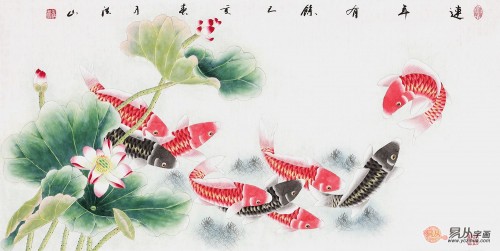 客厅的沙发背景墙千万别空着，选对挂画让你眼前一亮!