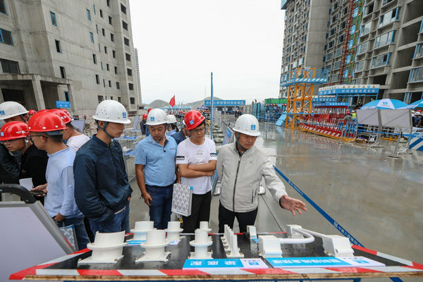 中建三局保利·领秀山五区二标段项目举办2019年甘肃省建设工程安全质量标准化工地暨精益建造观摩会