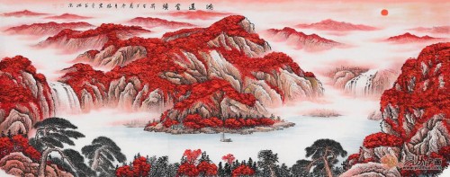 家居装饰画选什么？名人手绘山水画更耐看！