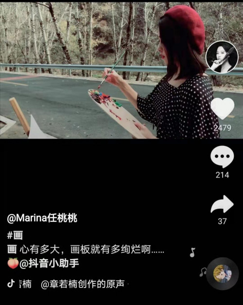 “买不起颜料”的抖音女孩