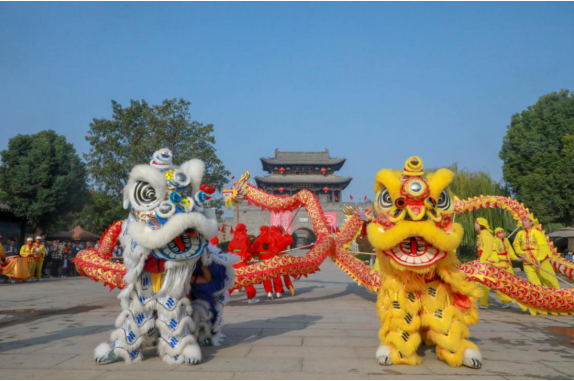 非遗献礼，台儿庄古城欢天喜地庆国庆