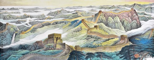 一幅壮丽长城国画，品位浓浓中华魂！