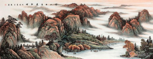 欣赏赵洪霞笔下的写意山水，品味国画之雅韵！