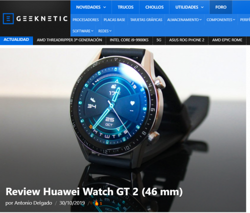 HUAWEI WATCH GT 2欧洲上市 连获两奖被评年度最佳运动健康产品