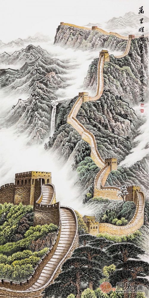 一幅壮丽长城国画，品位浓浓中华魂！