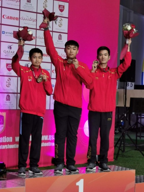 海亮高级中学王敏涛同学获亚洲射击锦标赛冠军