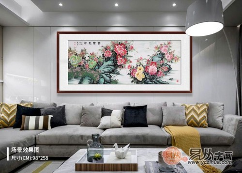 关于室内客厅装饰画的选择，清新亮丽好寓意的名家手绘花鸟画分享
