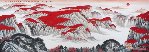 选择客厅装饰画？这六幅鸿运当头山水画推荐