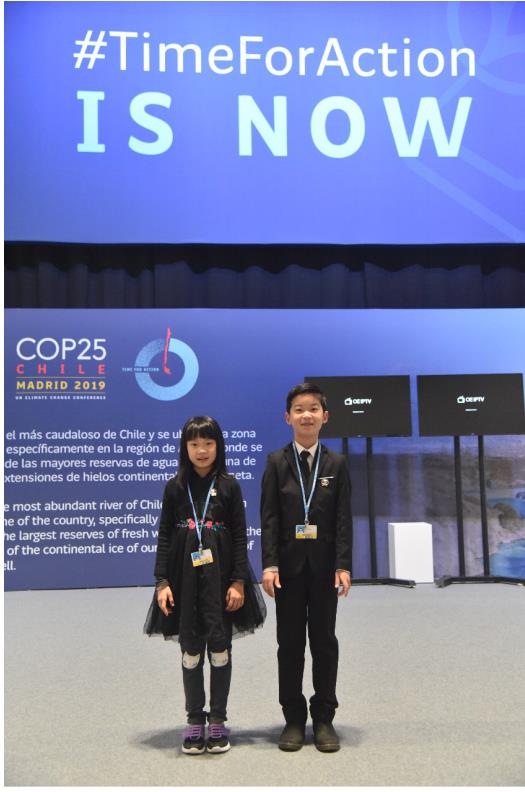 51Talk学员黎子琳变身中国环境报双语小记者 报道联合国气候变化大会