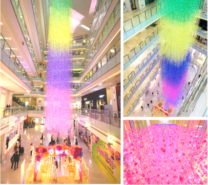 世纪汇深圳首个悬浮星光花海艺术装置，邂逅最美的冬日浪漫