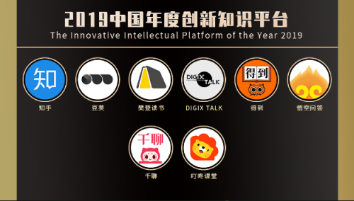 千聊荣获“2019中国年度创新知识平台”奖项