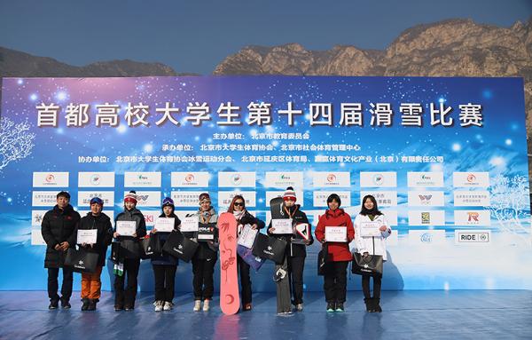 首都高校大学生第十四届滑雪比赛在京成功举办