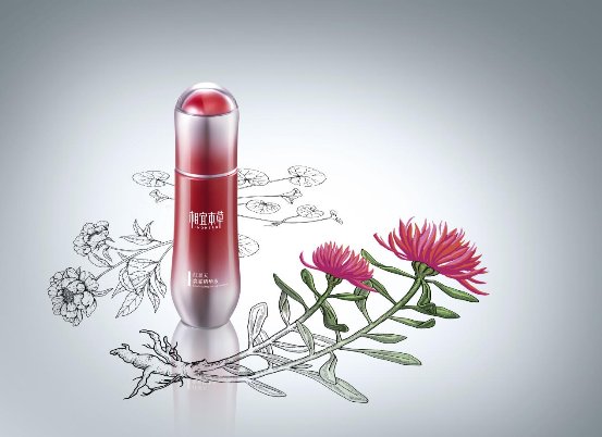 相宜本草红景天小红瓶：重燃国货精华自信