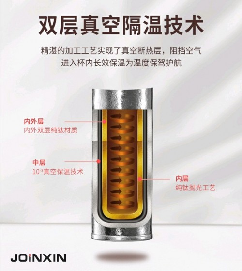 “钛”不一样的JOINXIN保温杯，守护你的身体健康