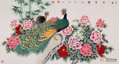 卧室里挂什么装饰画温馨些，这些灵动好寓意的花鸟画要来一幅