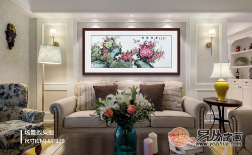 挂客厅沙发墙上的装饰画，这些精美好寓意花鸟画，满星推荐