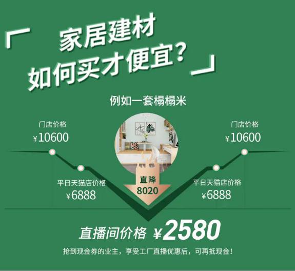 「3.24-3.25」3.24-3.25兔宝宝线上环保行直播抢购会，宅家也能省万元！