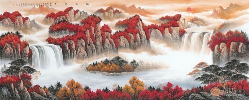 室内字画 关于室内挂什么字画好?刘燕姣陶氏山水画有这5种作用