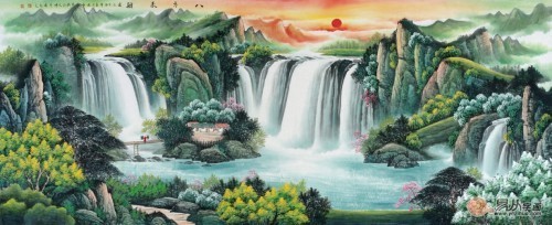 室内字画 关于室内挂什么字画好?刘燕姣陶氏山水画有这5种作用