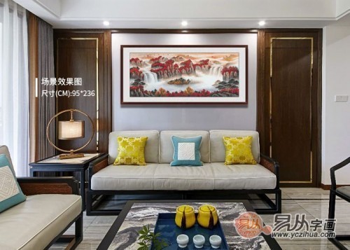 室内字画 关于室内挂什么字画好?刘燕姣陶氏山水画有这5种作用