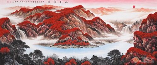 李林宏热销画作欣赏：赏自然山水美景，品国画长城之境