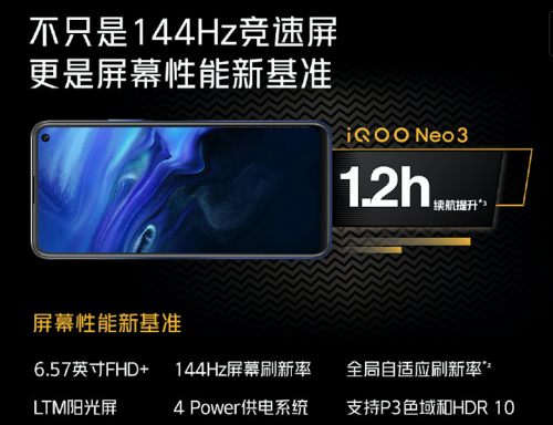 年度最“香”骁龙865手机 iQOO Neo3今日正式开售