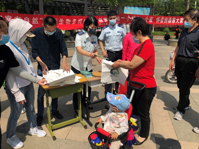 国际生物多样性日，怀柔创森宣传走进滨河森林公园
