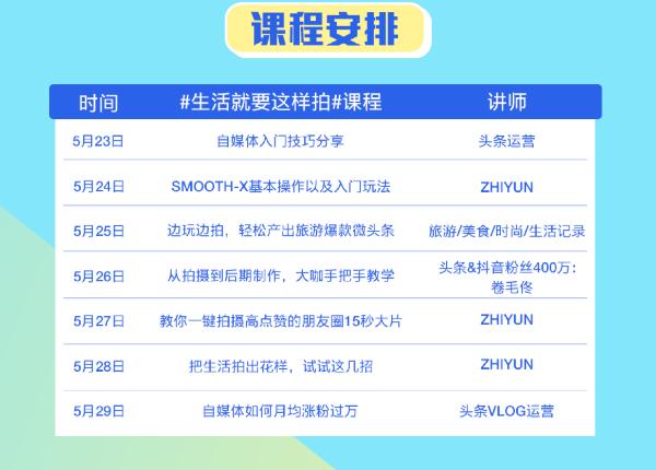 智云联手今日头条：视频创作达人训练营上线