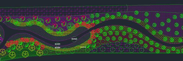 中望软件景园CAD：快速布置苗木与地被填充图案，提高绘图效率