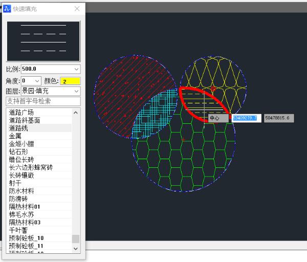 中望软件景园CAD：快速布置苗木与地被填充图案，提高绘图效率