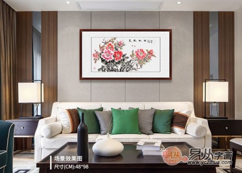 客厅|客厅沙发墙挂什么字画好，你需要灵动吉祥花鸟画相伴