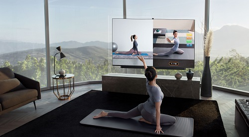 华为智慧屏携手超级猩猩 打造客厅健身新体验