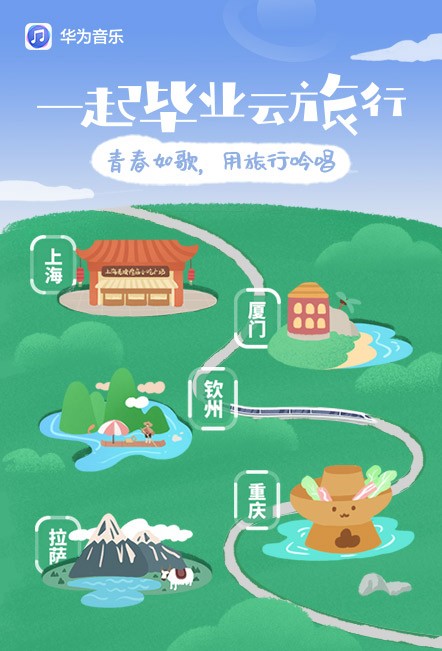 华为音乐|华为音乐“毕业季”带你云旅行，用动听旋律书写青春成长册