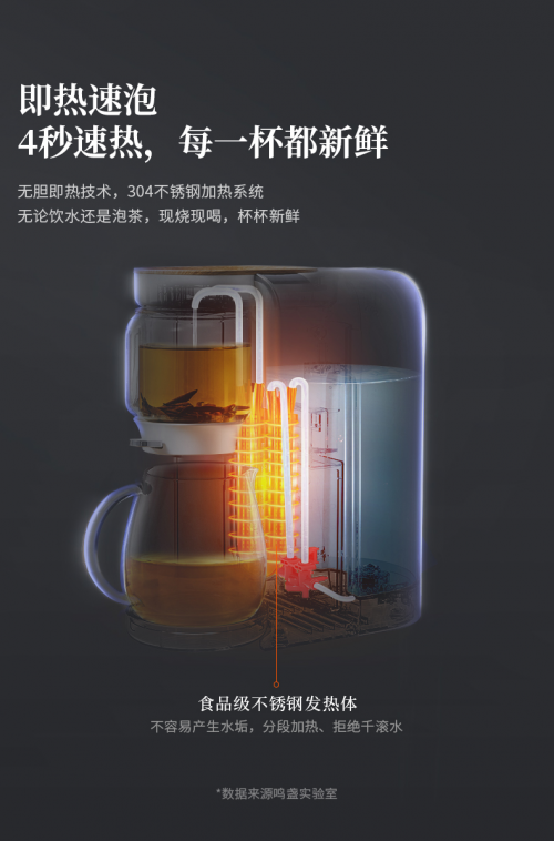 即热饮水机+智能泡茶机，鸣盏即热茶饮机这是什么神仙好物？