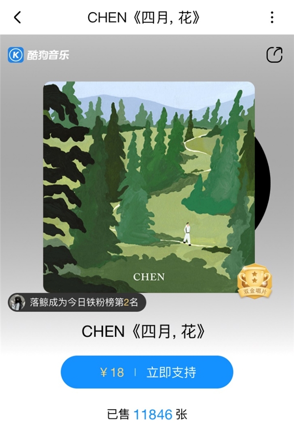 CHEN新歌《安好 (Hello)》治愈上线酷狗音乐 独家写真亟待解锁