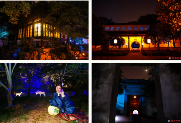 苏州园林拙政园夜游项目拙政问雅内测迎来汉服同袍会