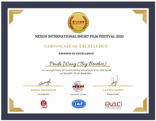 上戏大三学生电影作品《千年》获国际卓越奖，入围12个电影节！