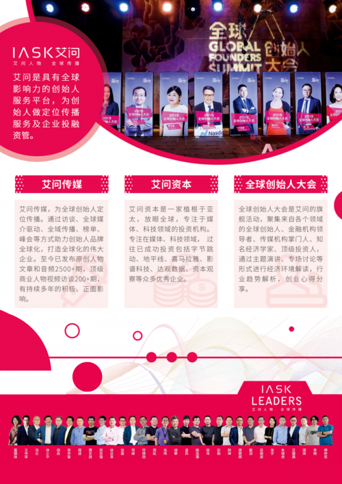 全球创始人大会看2020『上市公司领军人物』50强 艾问