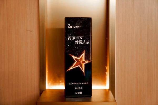 锌财经年度新产业经济获奖名单出炉，微拍堂获评“新锐品牌”