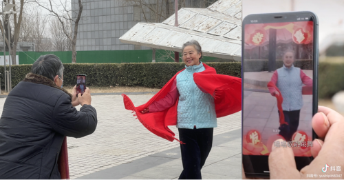 惊了！这群大爷大妈抖音拜年玩得比年轻人还溜！