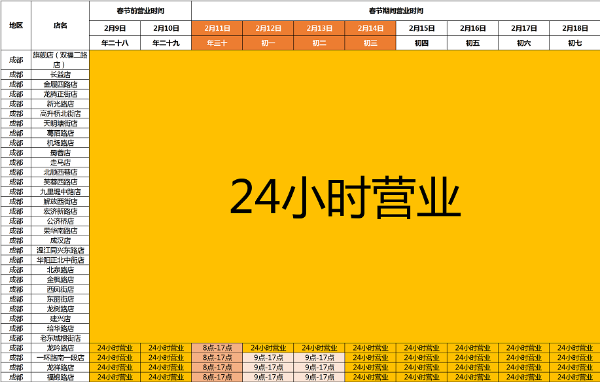 春节不打烊！泉源堂门店春节营业时间在这里看~