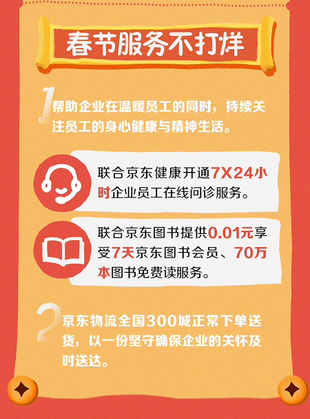 京东企业业务发起“温暖企业原年人”行动 让企业福利更有年味