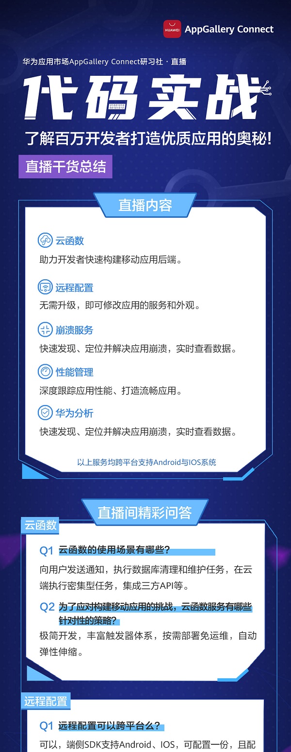 直播干货总结：AppGallery Connect五大维度解析百万开发者打造优质应用的奥秘