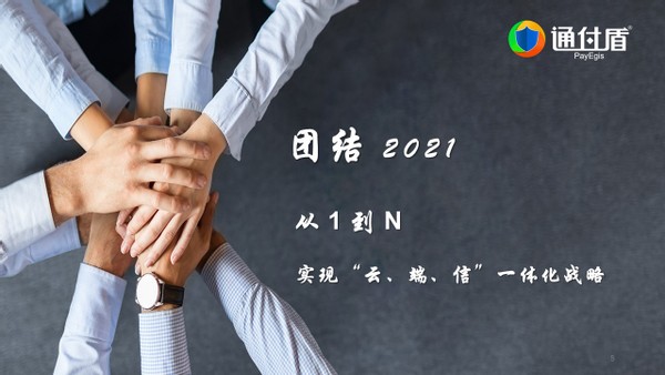 《跨越2021,从0到1 从1到n》,通付盾新春年会暨"云,端