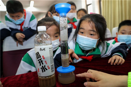 2021世界水日，康师傅水教育走进天津开发区第一小学