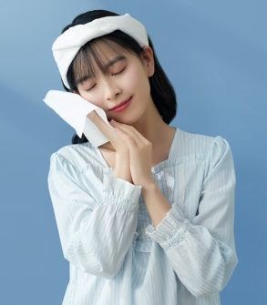 春季用全棉时代春日小方盒洗脸巾，把春意挂进家里