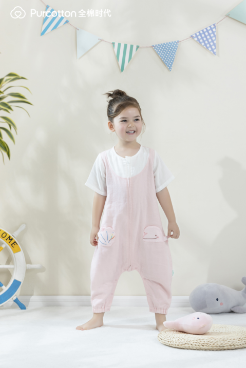 全棉时代21夏季新品婴童纱布睡袋 承包宝宝一整夏好眠