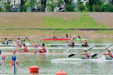一起开炮 乘风破浪 长城炮助力全运会皮划艇资格赛